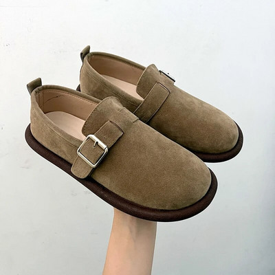 Birkenstocks ženske retro cipele za proljeće i jesen 2023. s debelim dnom, nove ravne neklizajuće cipele sa suknjom, meki potplat