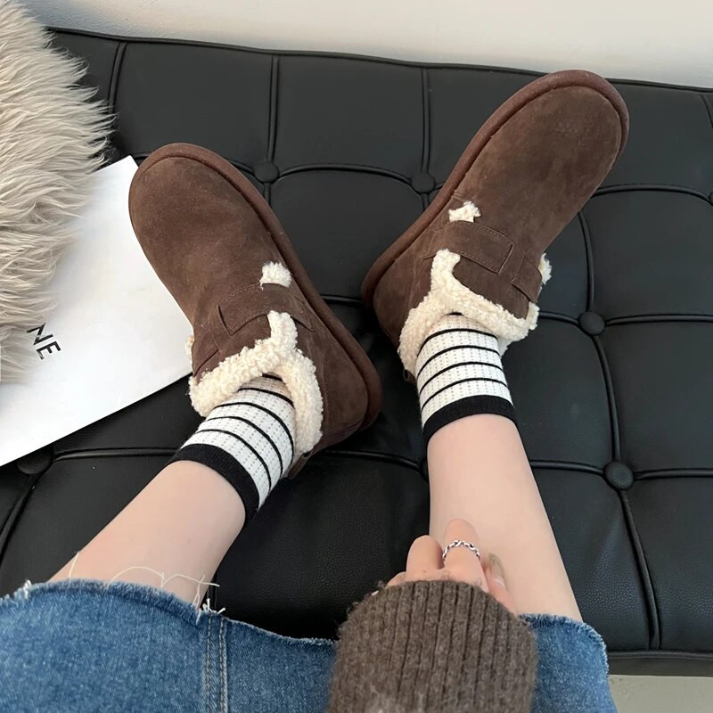 Birkenstocks ženske retro cipele za proljeće i jesen 2023. s debelim dnom, nove ravne neklizajuće cipele sa suknjom, meki potplat