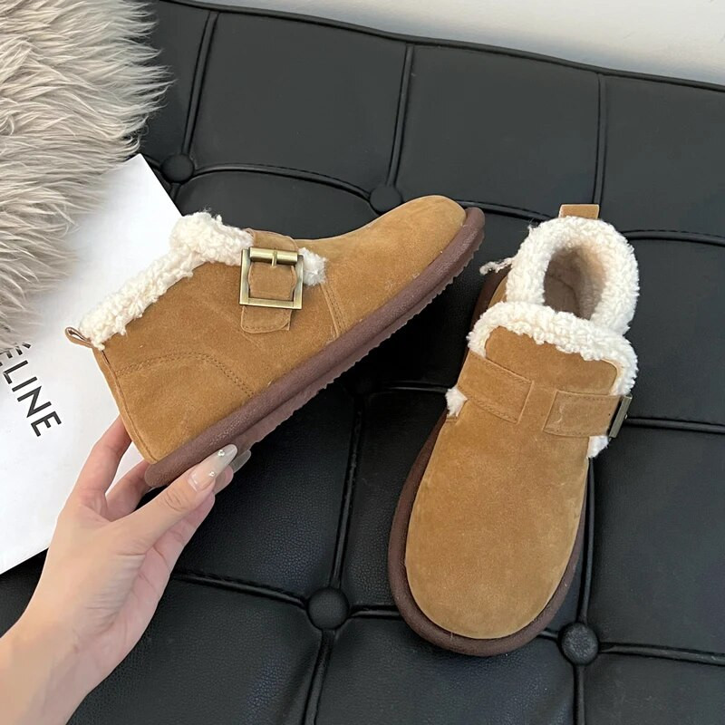 Birkenstocks ženske retro cipele za proljeće i jesen 2023. s debelim dnom, nove ravne neklizajuće cipele sa suknjom, meki potplat