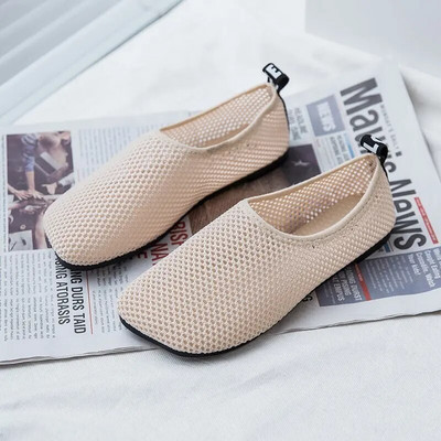 2023. Prozračne mrežaste ravne cipele za trudnice Ženske sportske sandale Medicinske sestre Klompe za hodanje Ljetne cipele za putovanja velika veličina 35-41 bež