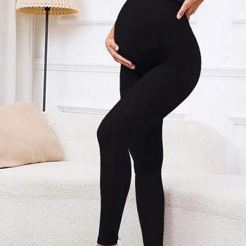 Пролетни и есенни панталони за бременни с висока талия с повдигане на бедрата и опора за оформяне на тялото Регулируеми клинове за бременни по корема