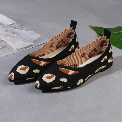 2023. Ženska obuća velika 41 42 Moda za proljeće i jesen Ženske pletene prozračne neklizajuće tenisice Ženske ravne cipele sa špicom