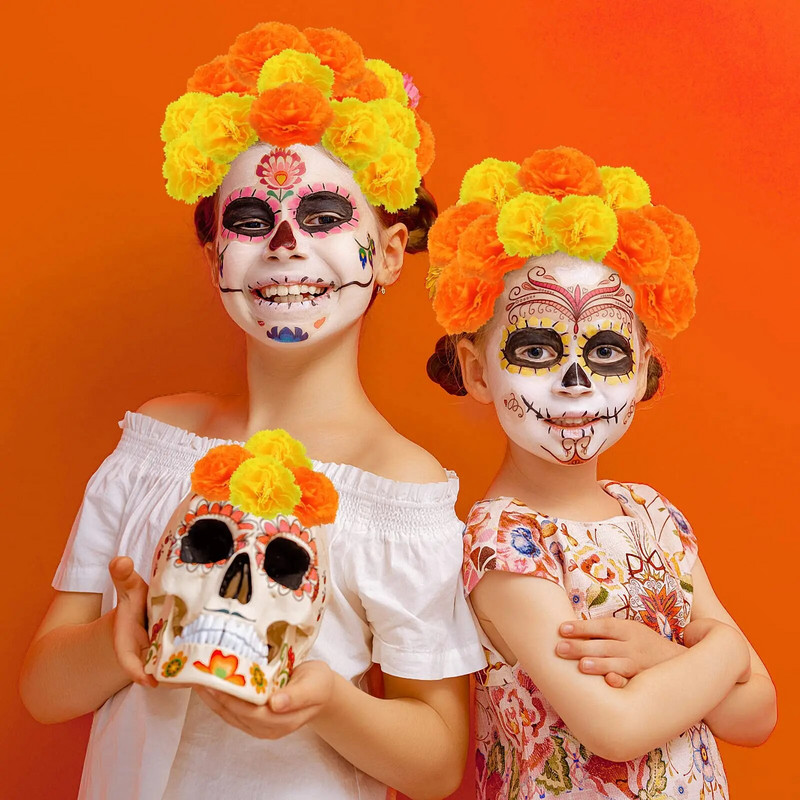 Umjetno cvijeće nevena za Noć vještica Umjetno cvijeće nevena za rođendansku zabavu Diwali Dekoracija za zabavu povodom Dana zahvalnosti