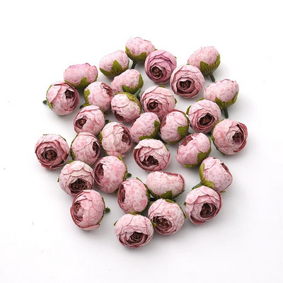 10 komada 3-4 cm mini pupoljak ruže, umjetni albumi, svilene cvjetne glavice za dekoraciju vjenčanja, DIY vijenac, poklon, obrt, lažni cvijet