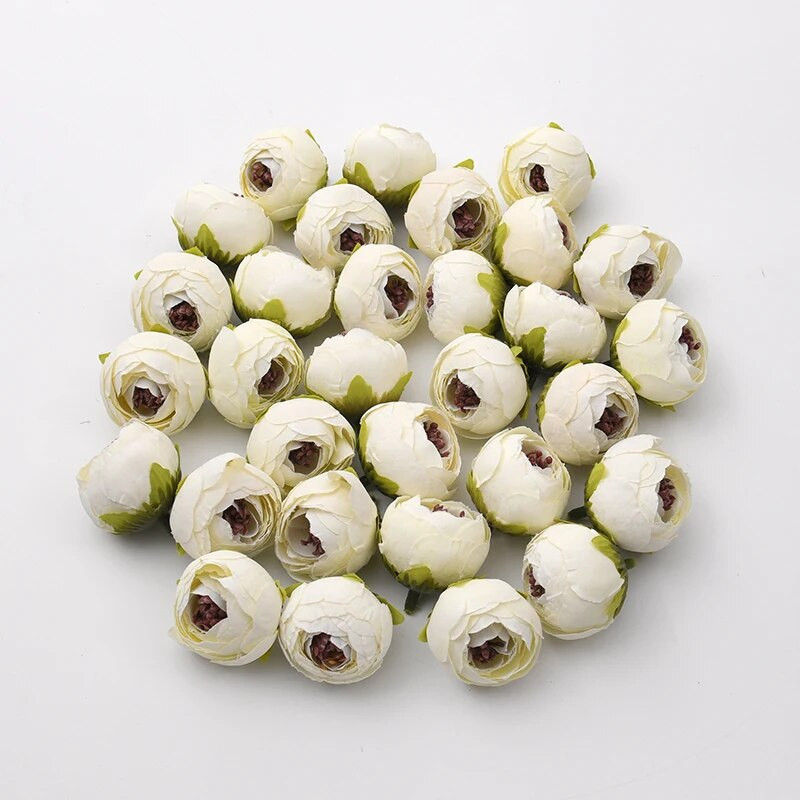 10 komada 3-4 cm mini pupoljak ruže, umjetni albumi, svilene cvjetne glavice za dekoraciju vjenčanja, DIY vijenac, poklon, obrt, lažni cvijet