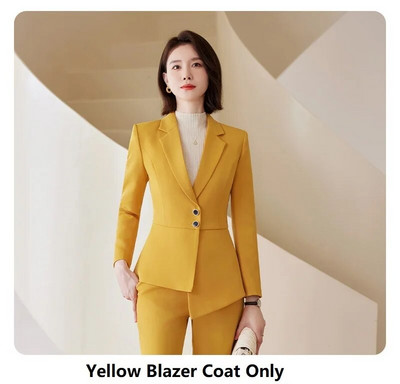 Visokokvalitetna tkanina Svečana ženska poslovna odijela Feminino sakoi s hlačama i jaknama Kaput Profesionalni sakoi Kompleti hlača