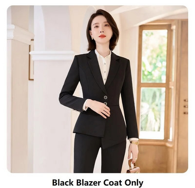 Visokokvalitetna tkanina Svečana ženska poslovna odijela Feminino sakoi s hlačama i jaknama Kaput Profesionalni sakoi Kompleti hlača