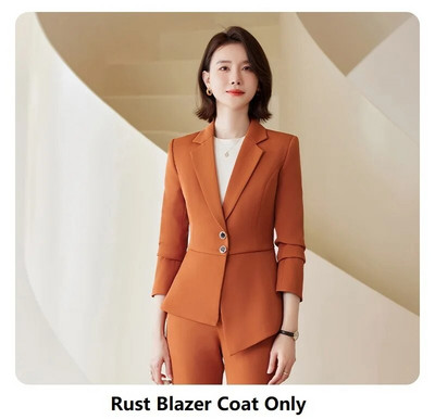 Visokokvalitetna tkanina Svečana ženska poslovna odijela Feminino sakoi s hlačama i jaknama Kaput Profesionalni sakoi Kompleti hlača
