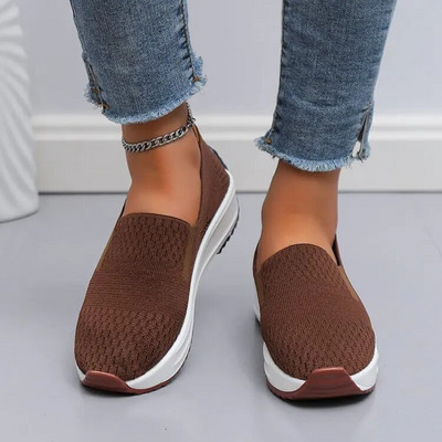 Sporta apavi Sieviešu apavi Sporta ikdienas apavi Sieviešu 2022. gada jauna mode, universālas sekla sieta, elpojošas vienkrāsainas kurpes