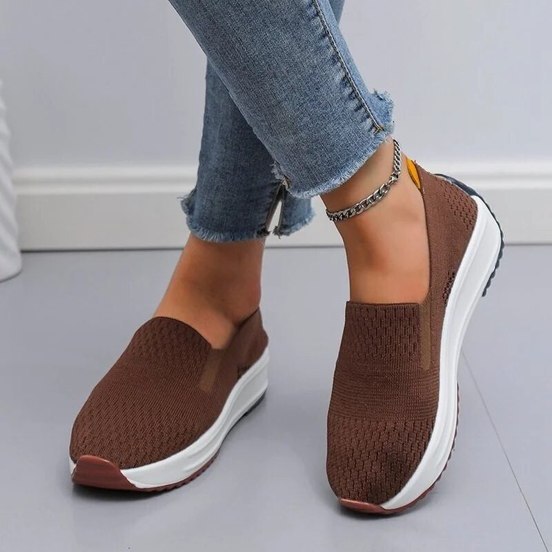 Sporta apavi Sieviešu apavi Sporta ikdienas apavi Sieviešu 2022. gada jauna mode, universālas sekla sieta, elpojošas vienkrāsainas kurpes