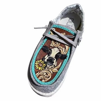 2022 Модни дамски обувки Дамски обувки с плитка уста Дамски обувки с анимационен модел Ежедневни модни дамски обувки Плоски обувки Дамски