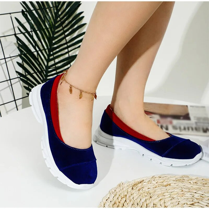 2021. gada vasaras plakanas apavi sievietēm Modes, raibs, ikdienišķs, vulkanizēts sieviešu apavi ar apaļu purngalu, āra sieviešu apavi