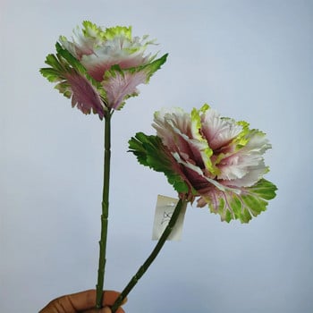 40 εκατοστά τεχνητό κινέζικο λάχανο πράσινα ψεύτικα φύλλα Pamphrey Κλαδί ψεύτικο λουλούδι Διακόσμηση κήπου σπιτιού