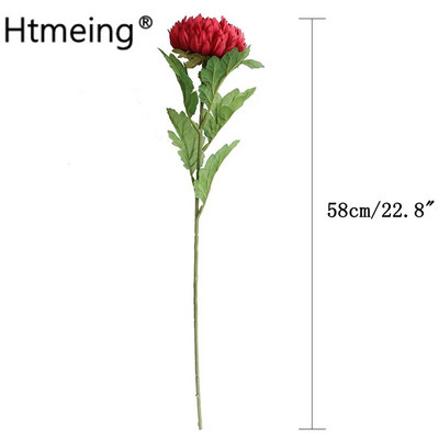 umjetno stabljike cvijeća Bellis perennis Cvjetovi krizantema ruža dalija svila Cvjetne glavice tratinčica DIY rukotvorina kućnog ureda