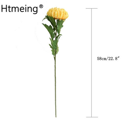 umjetno stabljike cvijeća Bellis perennis Cvjetovi krizantema ruža dalija svila Cvjetne glavice tratinčica DIY rukotvorina kućnog ureda