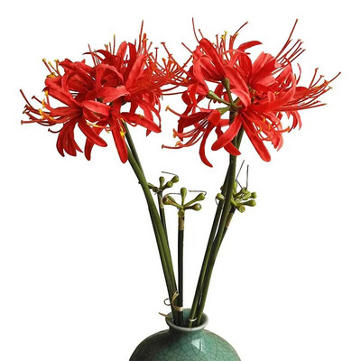 26"Artificial Long Flowers Lycoris Radiata Spider Lily for Home Garden Bouquet Wedding table Centralpiece Flower for Vase Decor