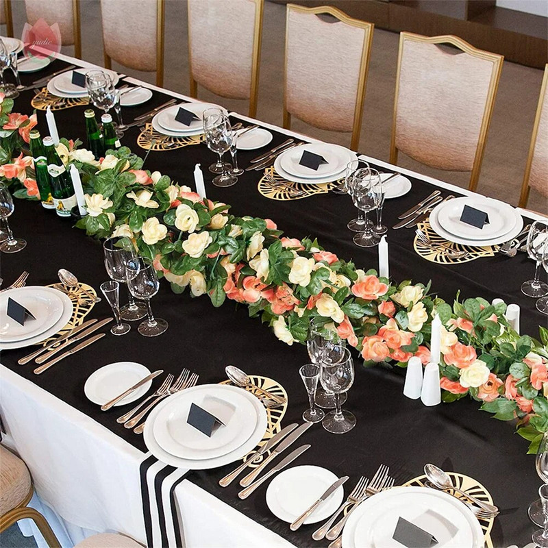 2,5M Ružice Zid Bršljan Vinova loza Dekoracija sobe Girlanda Vjenčanje Dom Proljetna dekoracija Umjetna lijana Vrtni luk Lažna biljka Vinova loza