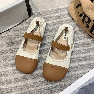 Γυναικεία παπούτσια 2023 Fashion Basic Γυναικεία φλατ Καλοκαιρινή Συνοπτική Beanie Flat παπούτσια Στρογγυλά παπούτσια που ταιριάζουν στο χρώμα Γυναικεία παπούτσια Zapato