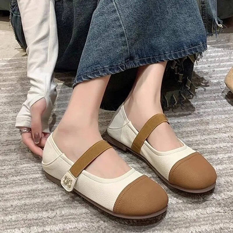 Γυναικεία παπούτσια 2023 Fashion Basic Γυναικεία φλατ Καλοκαιρινή Συνοπτική Beanie Flat παπούτσια Στρογγυλά παπούτσια που ταιριάζουν στο χρώμα Γυναικεία παπούτσια Zapato