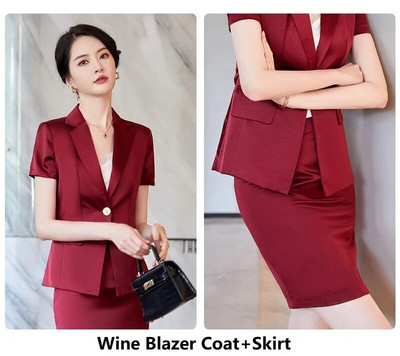 Elegantna ljetna svečana ženska odijela s hlačama i jaknama Kaput OL stilova Profesionalni ženski poslovni komplet hlača Sakoi