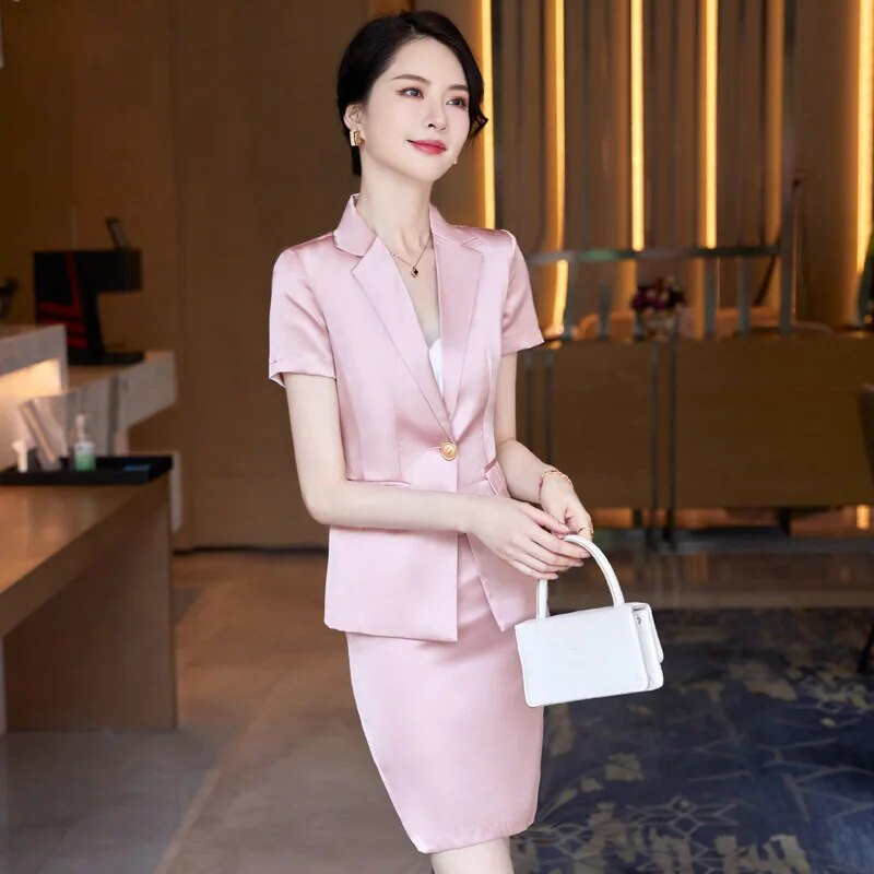 Elegantna ljetna svečana ženska odijela s hlačama i jaknama Kaput OL stilova Profesionalni ženski poslovni komplet hlača Sakoi