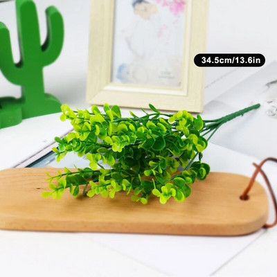 Umjetno cvijeće Biljke Duga stabljika Plastika Perzijski eukaliptus Listovi Ribe Biljke Središnji dijelovi stolova za kućni ured Ukrasi za vrt