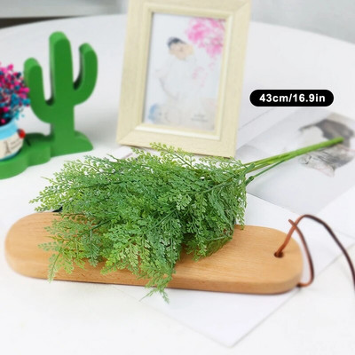 Umjetno cvijeće Biljke Duga stabljika Plastika Perzijski eukaliptus Listovi Ribe Biljke Središnji dijelovi stolova za kućni ured Ukrasi za vrt