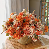 PARTY JOY Jesenski dekor Buket cvijeća za vjenčane bukete Jesenski dekor Svileno umjetno cvijeće Zabava Svadba Baby Shower Dekoracija doma
