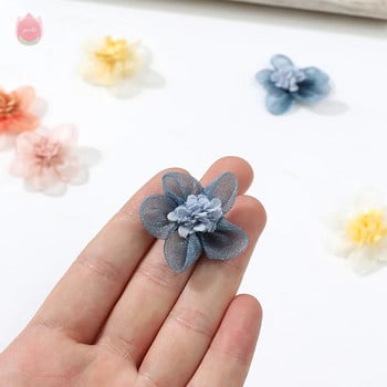 5τμχ 3cm Mini Silk Chiffon Τεχνητά Λουλούδια Κεφάλι Σπίτι Κήπος Διακόσμηση γάμου Τεχνητά φυτά DIY Αξεσουάρ Διακόσμηση