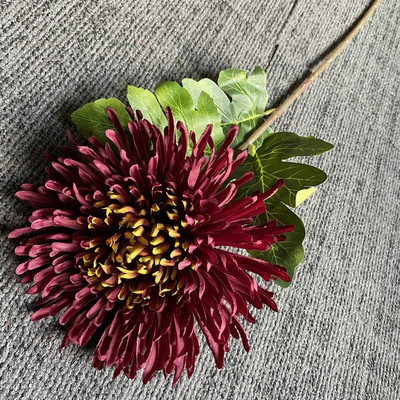 Umjetna krizantema Svila Velika zmajeva kandža Cvjetna grana Vjenčani cvjetni aranžman Materijal Kućni stol Buket za dnevni boravak