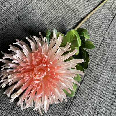 Umjetna krizantema Svila Velika zmajeva kandža Cvjetna grana Vjenčani cvjetni aranžman Materijal Kućni stol Buket za dnevni boravak