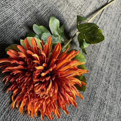 Umjetna krizantema Svila Velika zmajeva kandža Cvjetna grana Vjenčani cvjetni aranžman Materijal Kućni stol Buket za dnevni boravak