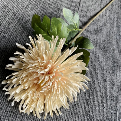 Umjetna krizantema Svila Velika zmajeva kandža Cvjetna grana Vjenčani cvjetni aranžman Materijal Kućni stol Buket za dnevni boravak
