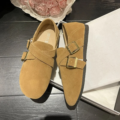  apavi Sieviešu vasaras pastaigu sliedēm slīdošie apavi Apavi ar apaļu purngalu Mīksti baleta apavi ikdienas sieviešu apavi