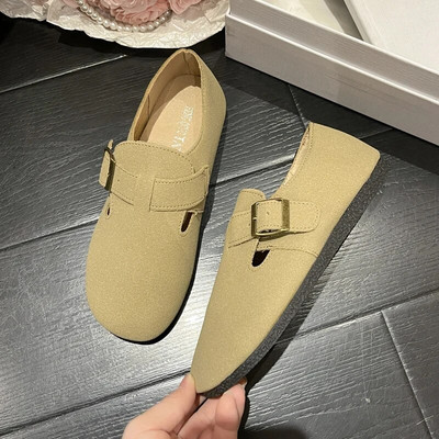  apavi Sieviešu vasaras pastaigu sliedēm slīdošie apavi Apavi ar apaļu purngalu Mīksti baleta apavi ikdienas sieviešu apavi