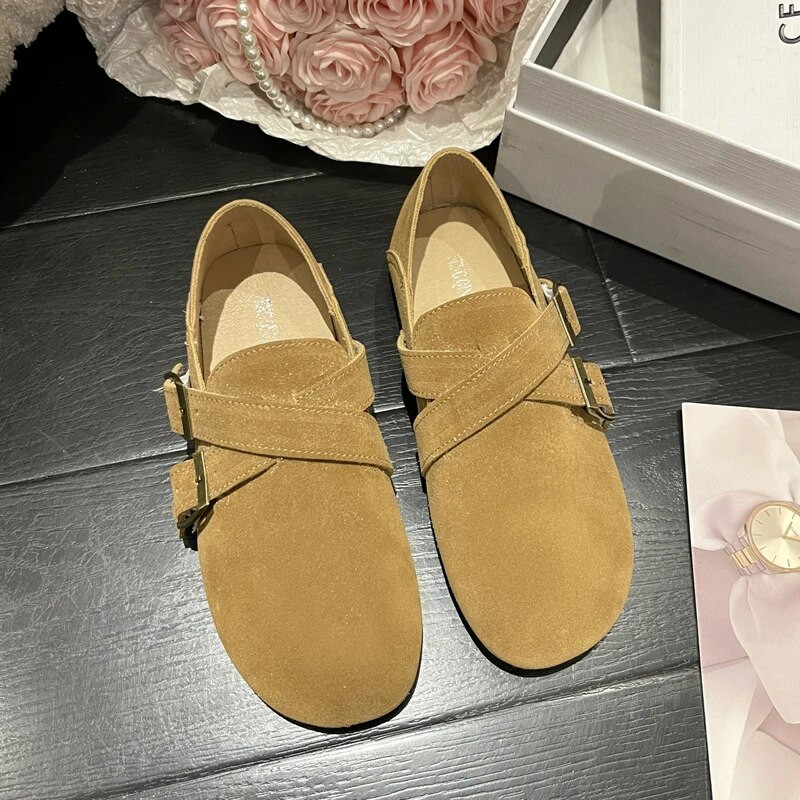  apavi Sieviešu vasaras pastaigu sliedēm slīdošie apavi Apavi ar apaļu purngalu Mīksti baleta apavi ikdienas sieviešu apavi