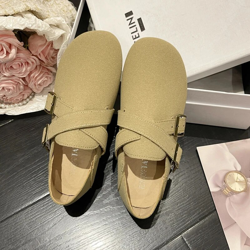  apavi Sieviešu vasaras pastaigu sliedēm slīdošie apavi Apavi ar apaļu purngalu Mīksti baleta apavi ikdienas sieviešu apavi