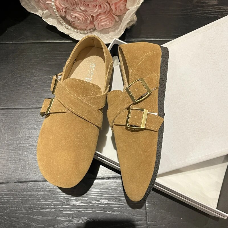  apavi Sieviešu vasaras pastaigu sliedēm slīdošie apavi Apavi ar apaļu purngalu Mīksti baleta apavi ikdienas sieviešu apavi