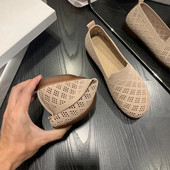 Ženske cipele visoke kvalitete za proljeće i jesen 2023., ženske ravne cipele, jednobojne mrežaste tkanine, prozračne okrugle prste Zapatillas De Mujer