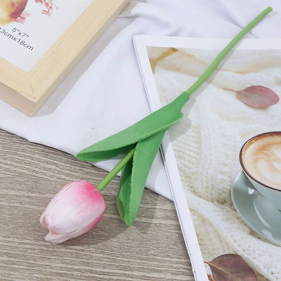 3/5 tükki tehistulbi simulatsioonikimp Real Touch PU vaht võltslilled pulmakaunistus Lilled kodukaunistus