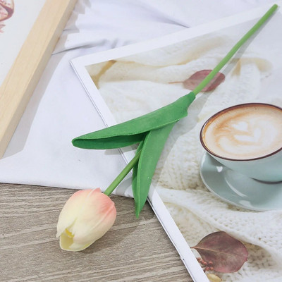 3/5 tükki tehistulbi simulatsioonikimp Real Touch PU vaht võltslilled pulmakaunistus Lilled kodukaunistus