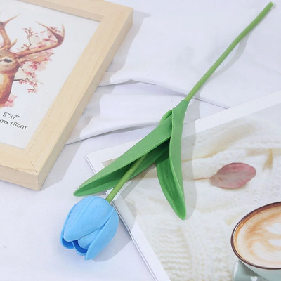 3/5 tükki tehistulbi simulatsioonikimp Real Touch PU vaht võltslilled pulmakaunistus Lilled kodukaunistus