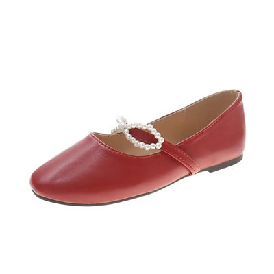 Kryžius surišti baleto plokštumos smailūs pirštai, moteriški batai Sliver Mary Jane batai vaivorykštiniai batai laivui Zapatos Mujer balta 9594N