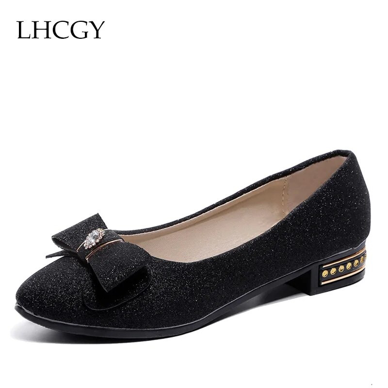 Proljeće Jesen Ženske ravne cipele sa šiljatim prstima Slip on cipele niske pete Vjenčane cipele Ženske cipele s leptir mašnom Ženske zapatos mujer 6658