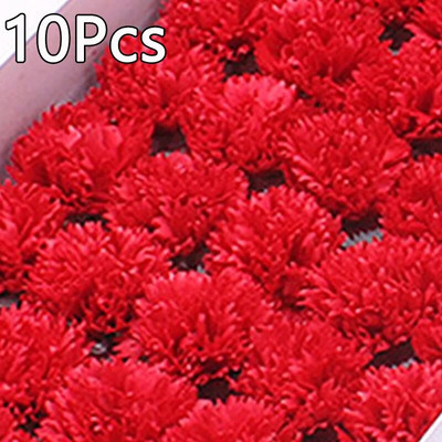 10gab Mini Neļķes Ziepes Ziedu Galva Mūžīgie Ziedi Pušķis Mātes diena Skolotājas Pateicības Dāvanu Kastīte Roku darbs DIY Materiāls