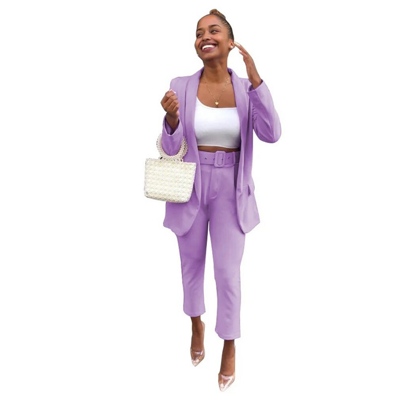 Chic ženski kompleti hlača Odijelo 2023. Novo u ležernim sakoima i hlačama Dvodijelni setovi Elegantni uredski ženski poslovni svečani kompleti sakoa