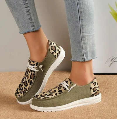 Maogu Lagane ravne tenisice na navlačenje Ženske ljetne prozračne platnene natikače Mokasine s platnenim motivima s printom Ženska mujer