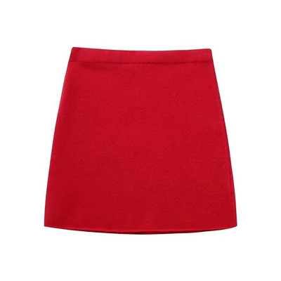 TRAF 2023 naiste 2-osalised komplektid Moodsad lühikesed kaherealised bleisermantlid + miniseelikud A-Line seelikud Elegantsed sügisesed komplektid