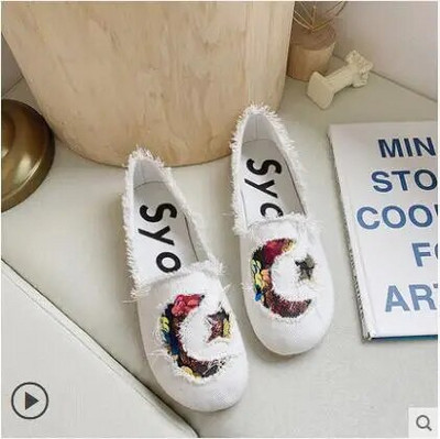 2022. g. Jaunas sieviešu auduma apavi Pekinā Sieviešu Pavasaris Rudens Brīvais laiks Vienvietīgi Apavi Ērti Neslīdoši auduma apavi ikdienas apavi 34-41