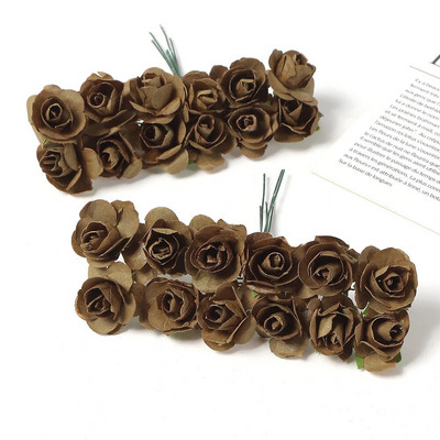 Umjetni buket ruža Papirnato lažno cvijeće Home Deco Dekoracija vjenčanja Božićna dekoracija 2023. DIY vjenčani vijenac Rukotvorine